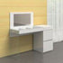 IL VETRO Collection High Gloss White Lacquer Office Desk by Casabianca - Pankour