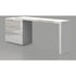 NEST Collection High Gloss White Lacquer  Extendable Office Desk - Pankour