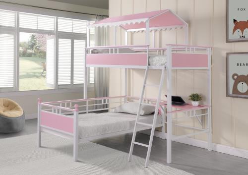 TWIN/TWIN WORKSTATION BUNK BED
