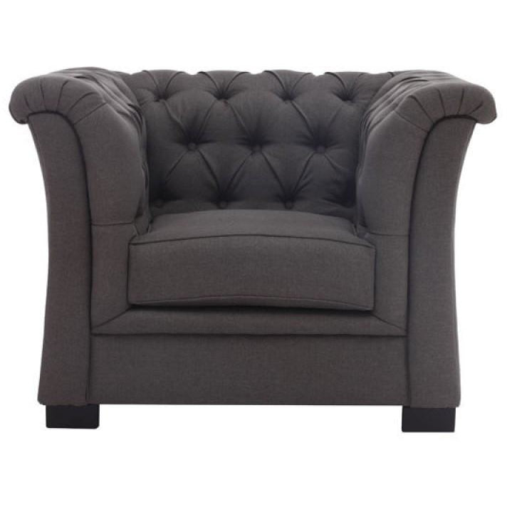 Nob Hill Arm Chair 98095 Charcoal Gray - Pankour