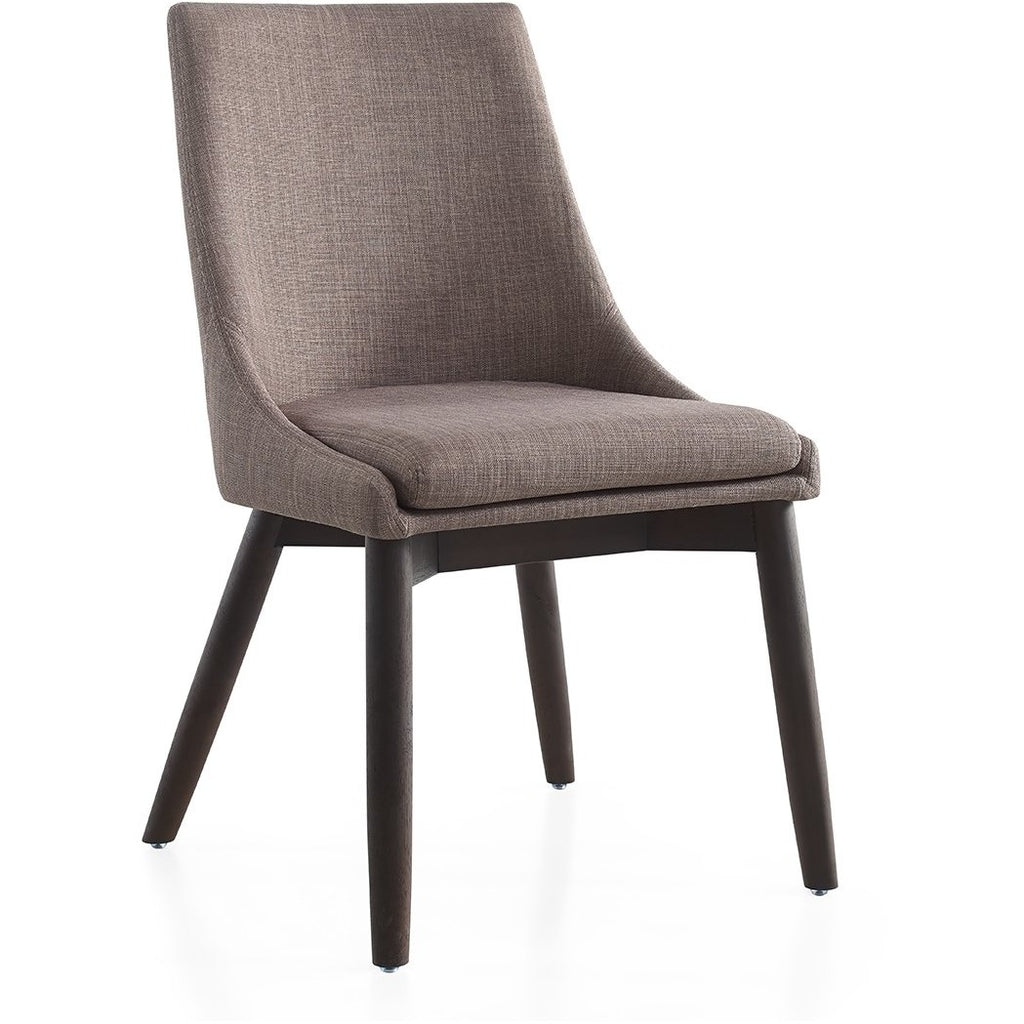 CREEK Collection Dark Gray Linen Dining Chair CB-F3185-GWEN by Casabianca Home - Pankour