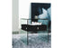 Casabianca Home BARI CB-J052-BL Nightstand / End Table High Gloss Black Lacquer - Pankour