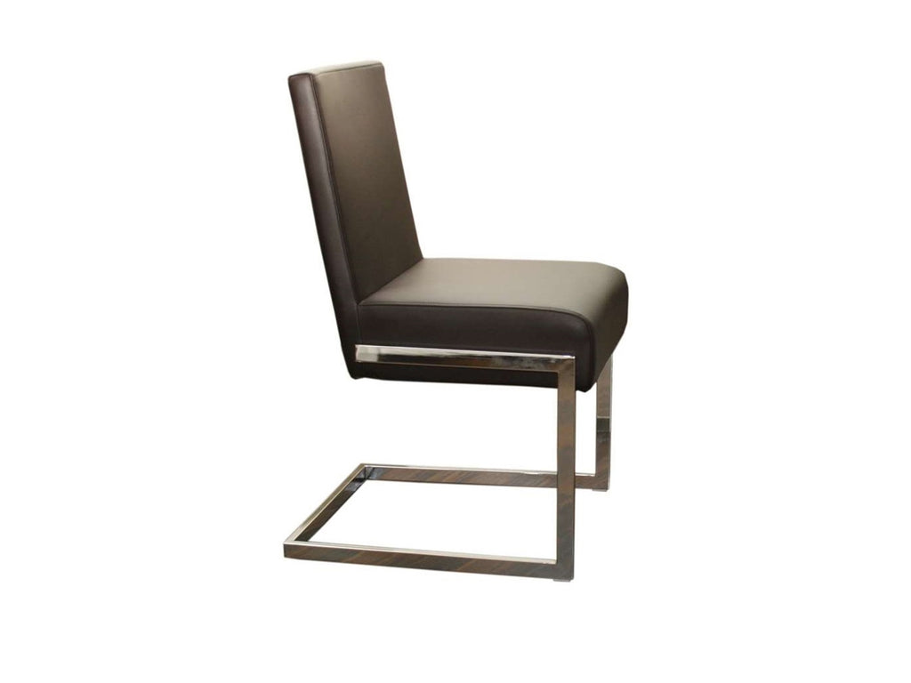 Casabianca Home FONTANA CB-F3131-BR Dining Chair Brown Eco-leather - Pankour
