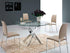 Casabianca Home GALAXY CB-F2133 Dining Table Chrome / Clear Glass - Pankour
