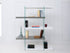 Casabianca Home IL VETRO CB-111-WG-BKS Bookcase High Gloss White/Gray Lacquer - Pankour