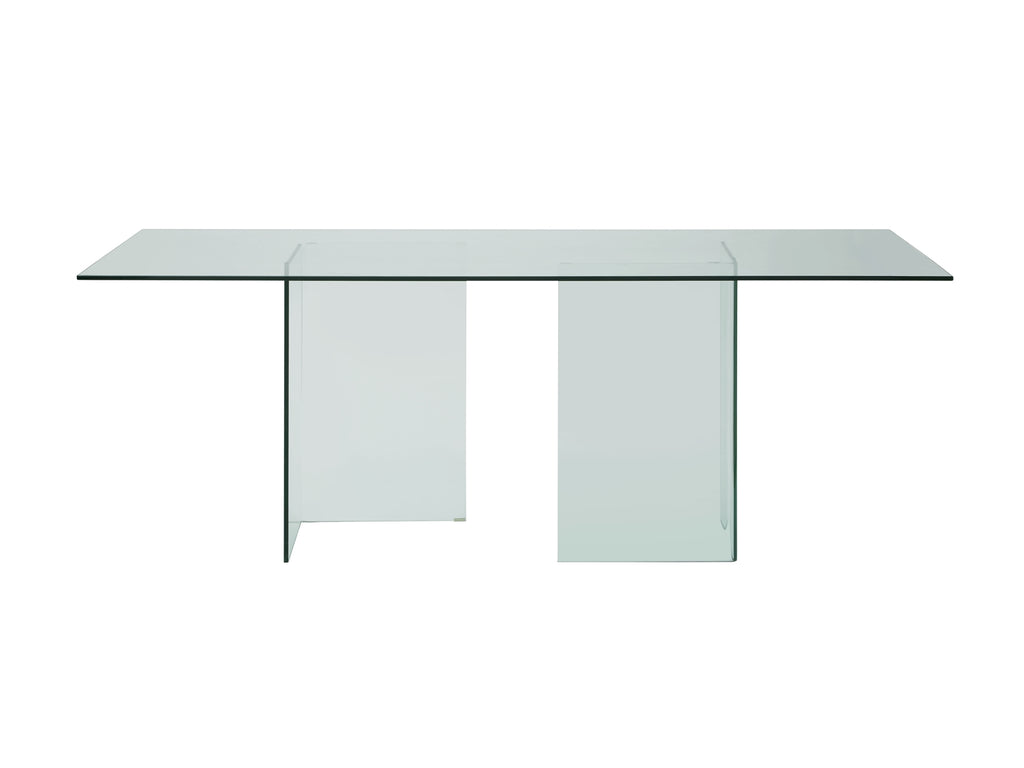 Casabianca Home MIAMI CB-010-CLEAR Dining Table Clear Glass - Pankour