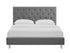 Casabianca Home MILES II CB-233-Q-GRAY Queen Bed Gray Fabric - Pankour