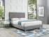 Casabianca Home MILES II CB-233-Q-GRAY Queen Bed Gray Fabric - Pankour