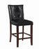 Coaster Furniture 103539 COUNTER HT CHAIR BLACK & DARK BROWN - Pankour