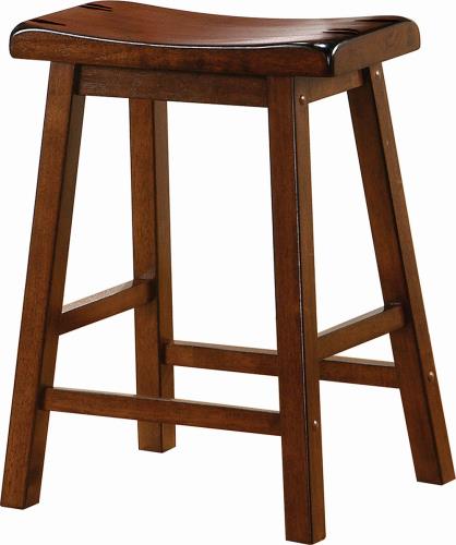 Coaster Furniture BAR STOOLS: WOOD FIXED HEIGHT 180069 COUNTER HT STOOL CHESTNUT - Pankour