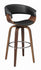 Coaster Furniture BAR STOOLS: WOOD SWIVEL 100205 BAR STOOL BLACK & WALNUT - Pankour