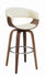 Coaster Furniture BAR STOOLS: WOOD SWIVEL 100206 BAR STOOL CREAM & WALNUT - Pankour