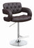 Coaster Furniture REC ROOM/BAR STOOLS: HEIGHT ADJUSTABLE 102556 ADJUSTABLE BAR STOOL BROWN & CHROME - Pankour