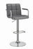 Coaster Furniture REC ROOM/BAR STOOLS: HEIGHT ADJUSTABLE 121096 ADJUSTABLE BAR STOOL GREY & CHROME - Pankour