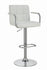 Coaster Furniture REC ROOM/BAR STOOLS: HEIGHT ADJUSTABLE 121097 ADJUSTABLE BAR STOOL WHITE & CHROME - Pankour