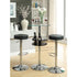 Coaster Furniture REC ROOM/ BAR TABLES: CHROME/GLASS 120715 Bar Table BLACK - Pankour