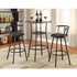 Coaster Furniture REC ROOM/ BAR TABLES: RUSTIC/INDUSTRIAL 2383 Bar Table BLACK - Pankour