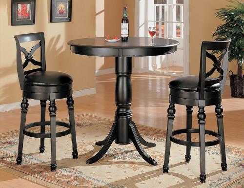Coaster Furniture REC ROOM/ BAR TABLES: WOOD 100278 BAR TABLE BLACK - Pankour