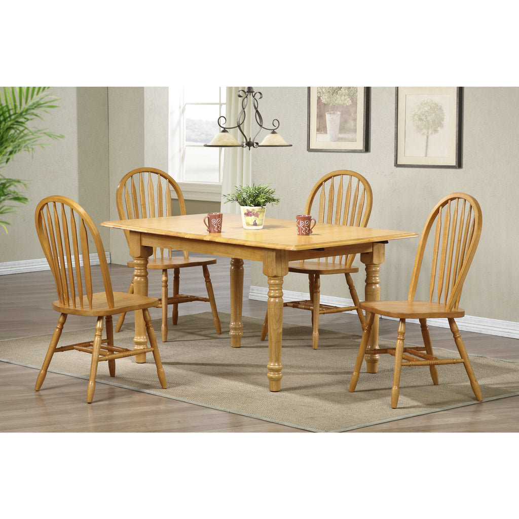 Sunset Trading 5 Piece Butterfly DLU-TLB3660-820-LO5PC Dining Set - Pankour