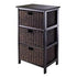 Winsome Wood 20317 Omaha Storage Rack with Fold-able Baskets