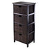 Winsome Wood 20418 Omaha Storage Rack with Fold-able Baskets