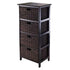 Winsome Wood 20418 Omaha Storage Rack with Fold-able Baskets