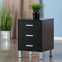 Winsome Wood 20917 Cawlins Accent Table Black Finish