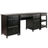 Winsome Wood 22387 Delta 3-Pc Home Office Set