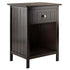 Winsome Wood 23218 Blair Accent Table in Coffee Finish