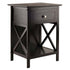 Winsome Wood 23419 Xylia Accent Table in Coffee Finish
