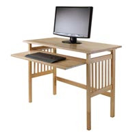 Winsome Wood 81140 Computer Desk with computer key board, Fold-able