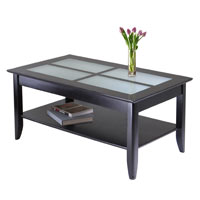 Winsome Wood 92140 Syrah Coffee Table with Frosted Glass