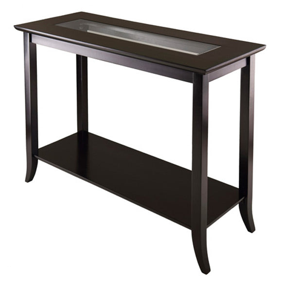 Winsome Wood 92450 Genoa Rectangular Console Table with shelf