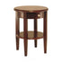 Winsome Wood 94217 Concord Round End Table with Drawer and Shelf