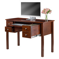 Winsome Wood 94247 Emmett 2-pc Writing Desk with Storage Bench Set