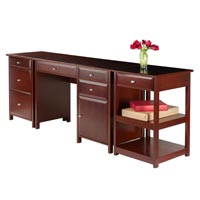 Winsome Wood 94387 Delta 3-Pc Home Office Set