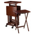 Winsome Wood 94828 6-PC Snack Table Set Walnut