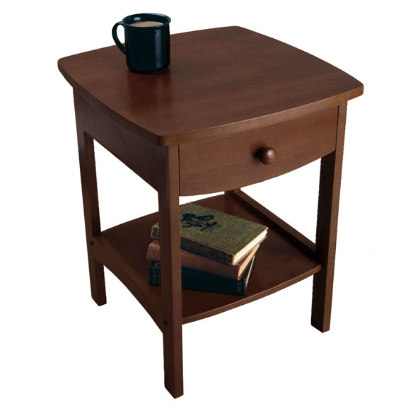 Winsome Wood 94918 Claire Accent Table Antique Walnut Finish