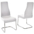 FLORENCE Collection Italian White Leather  Dining Chair by Talenti Casa - Pankour